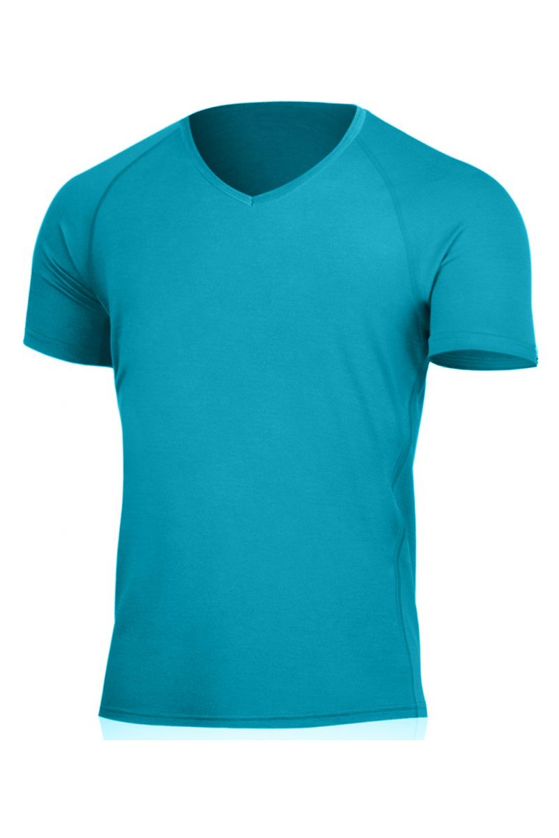 Lasting pánske merino tričko do V VIDO 5858 modré Veľkosť: L