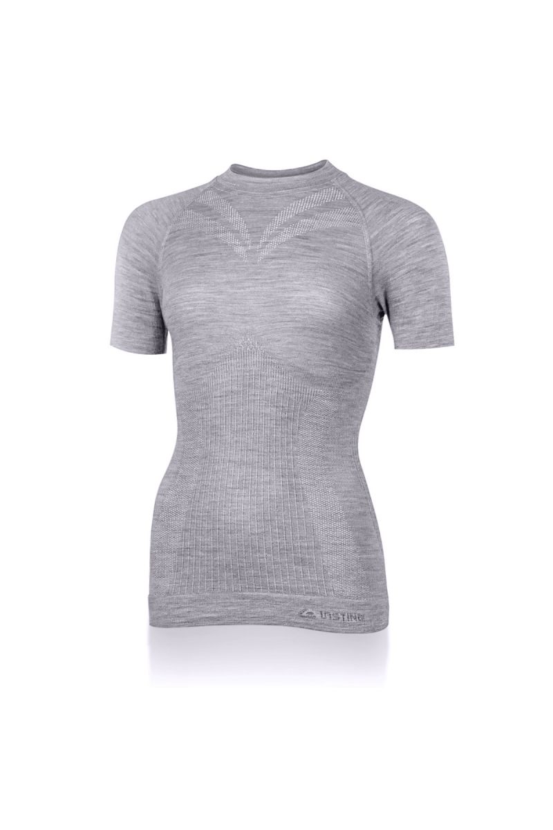 Lasting dámske merino tričko MALBA 8440 šedé Veľkosť: S/M