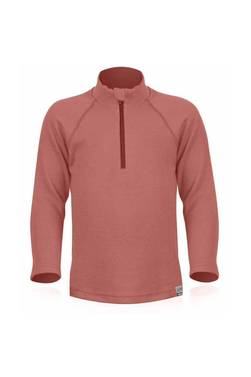 Lasting detská merino mikina SOKY lososové Veľkosť: 110