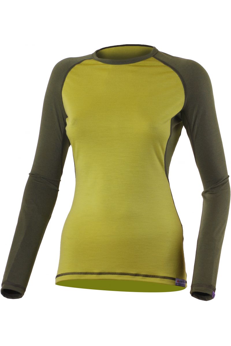 Lasting DITA 6463 horčicovej vlnené merino triko Veľkosť: S