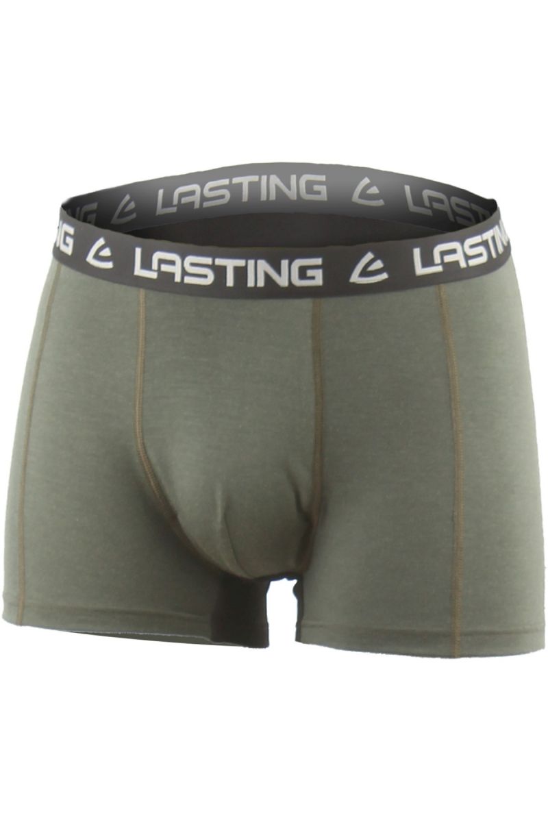 Lasting NOMO 6299 zelené vlnené merino boxerky Veľkosť: S