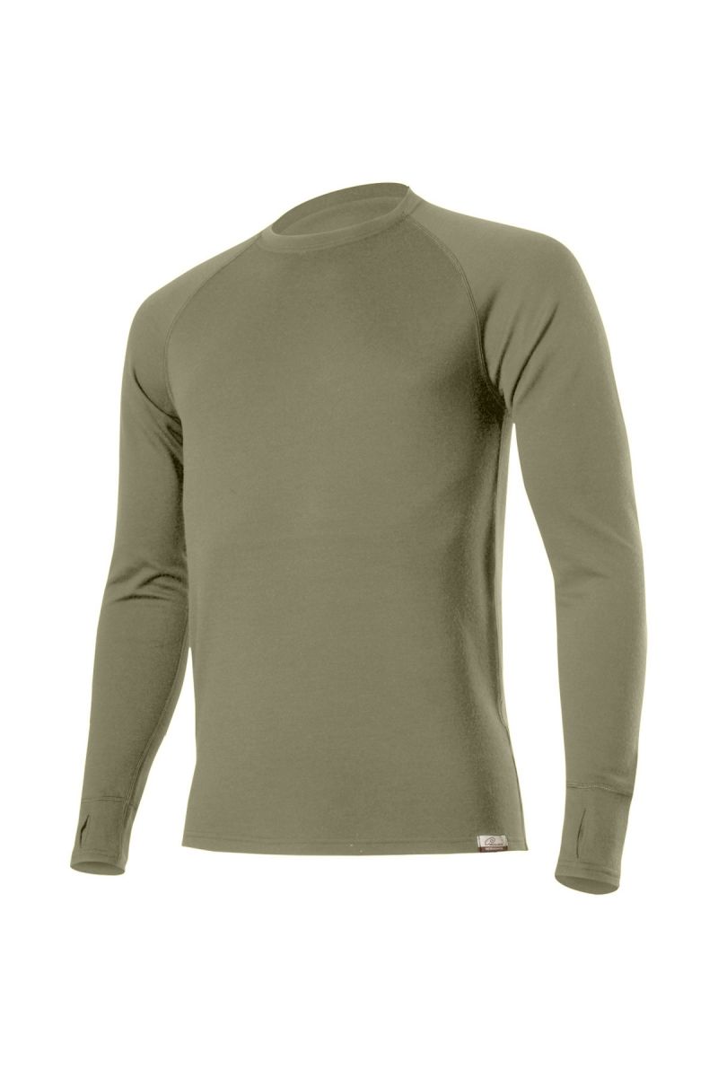 Lasting pánska merino mikina WITY 6767 zelená Veľkosť: XXL