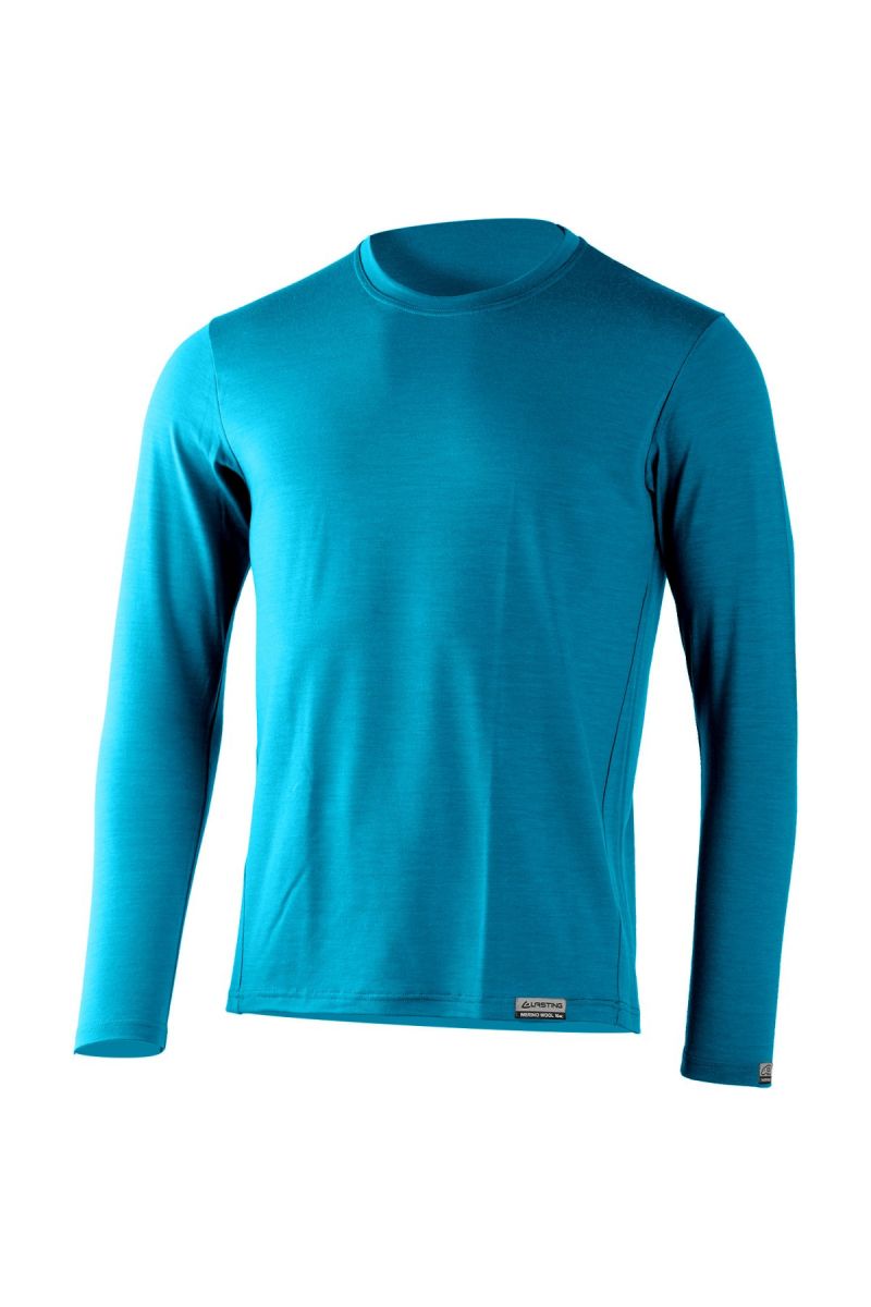 Lasting pánske merino tričko ALAN 5858 modré Veľkosť: L