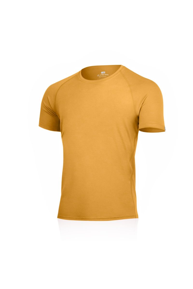 Lasting pánske merino tričko QUIDO 2424 horčicové Veľkosť: M