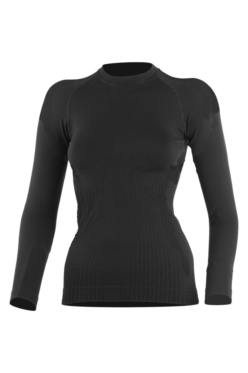 Lasting SITA 9090 čierne termo bezšvové tričko Veľkosť: XXS/XS