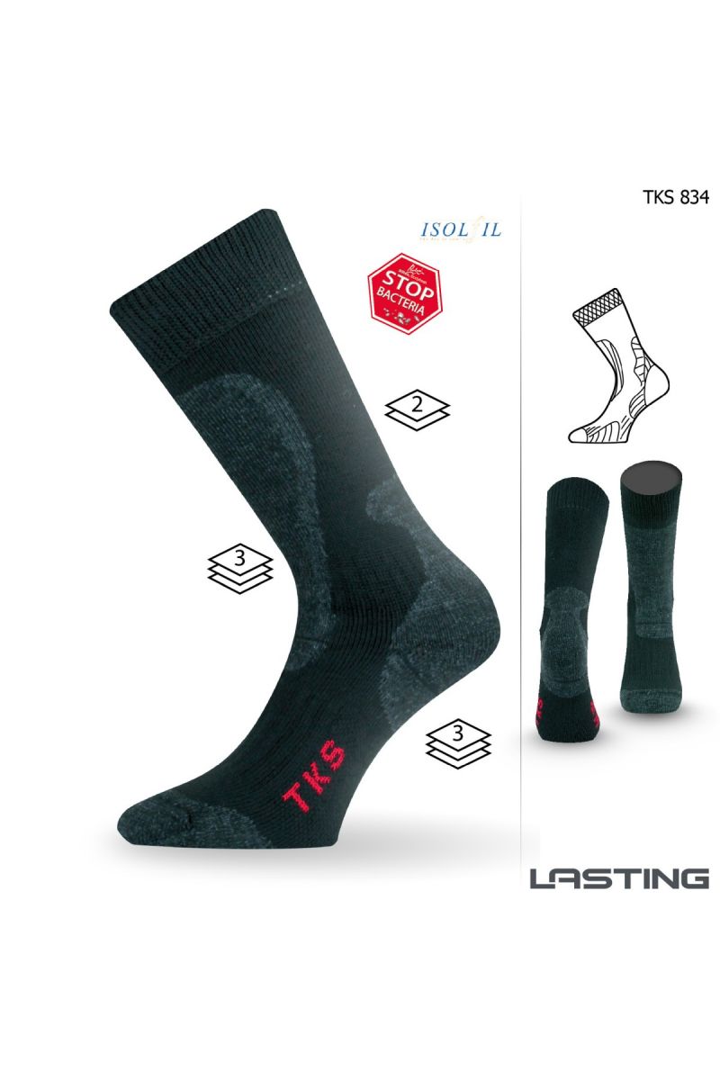 Lasting TKS 834 čierna ponožky do zimy Veľkosť: (46-49) XL