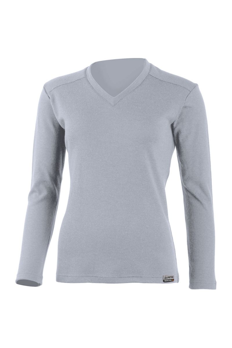 Lasting dámska merino mikina STELA 8383 sivá Veľkosť: L