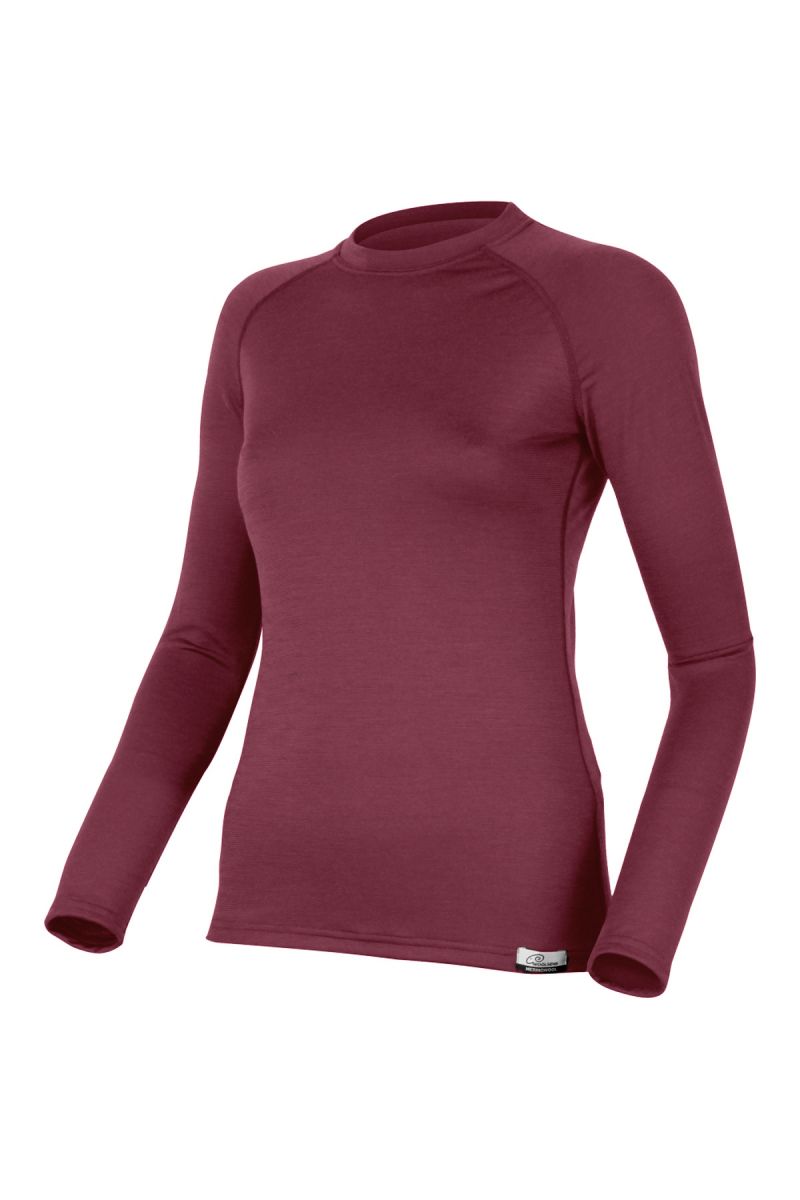 Lasting dámske merino tričko ATILA 3838 vínové Veľkosť: L