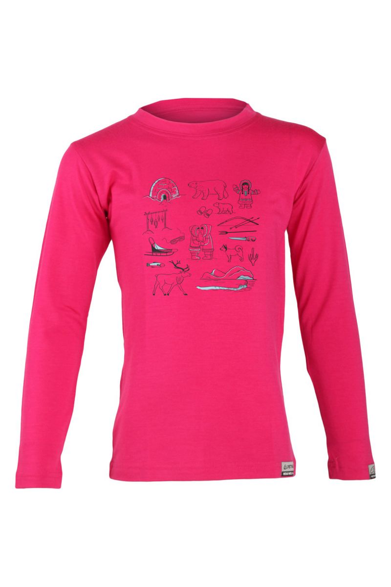 Lasting detské merino tričko LOTY ružové Veľkosť: 120