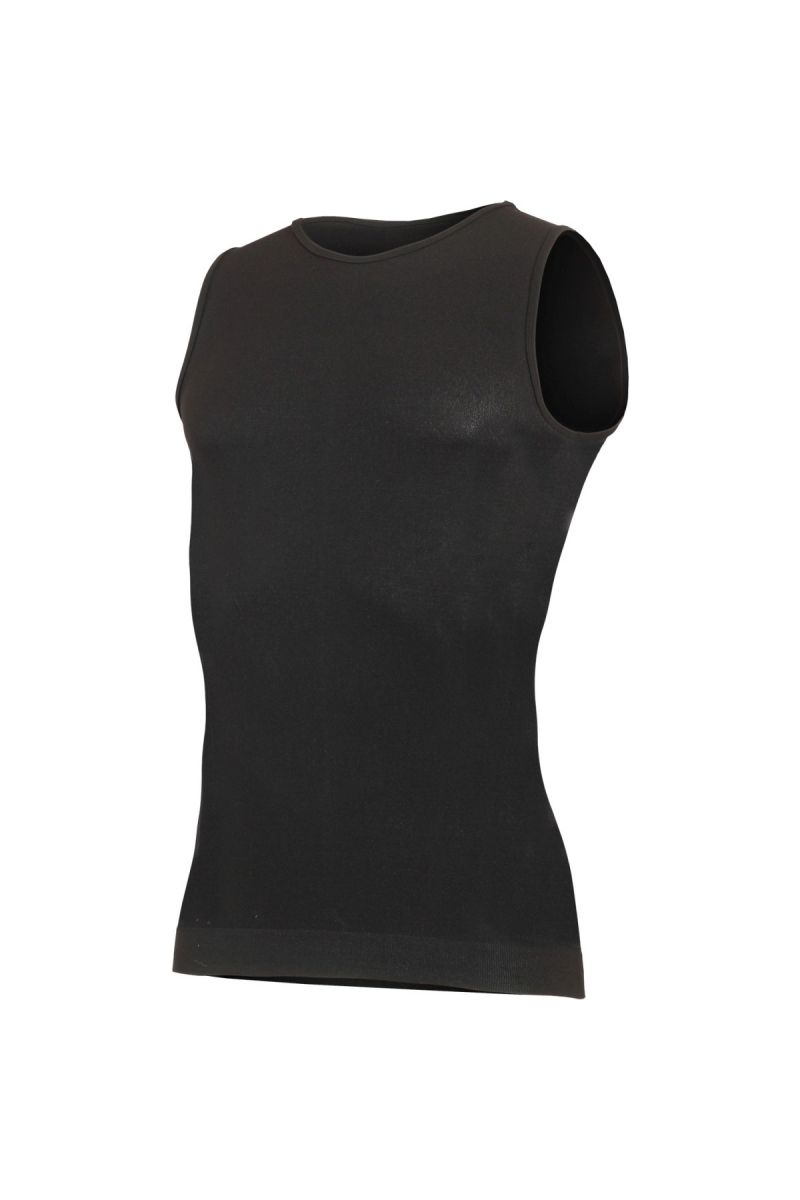 Lasting MACK 9090 čierne Ultralight bezšvové tielko Veľkosť: XXS/XS