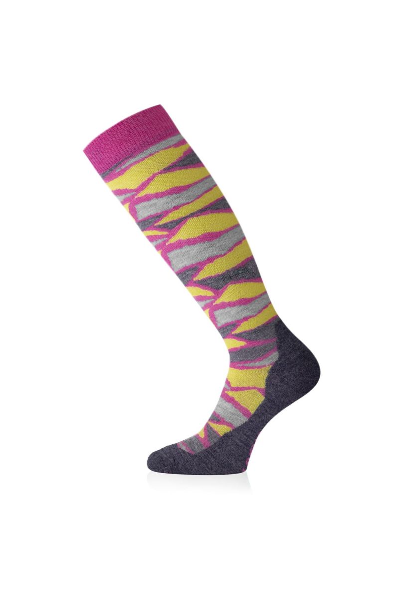 Lasting merino lyžiarske podkolienky SLJ 485 ružové Veľkosť: (42-45) L