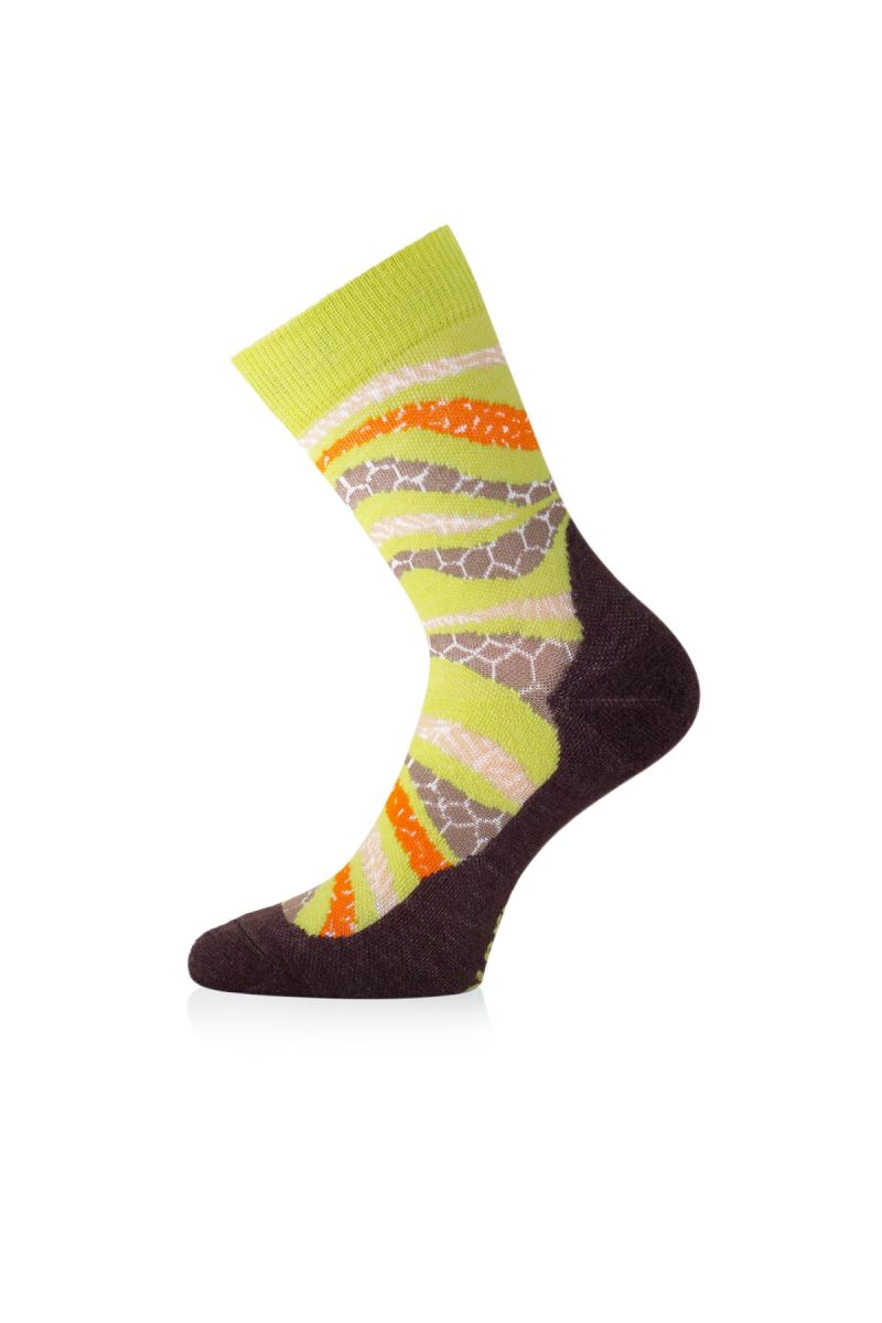 Lasting merino ponožky WLF 629 zelené Veľkosť: (42-45) L