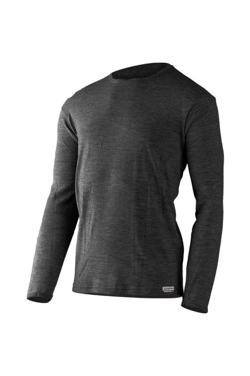 Lasting pánska merino mikina BELO 8160 sivé Veľkosť: XL 8995067847779