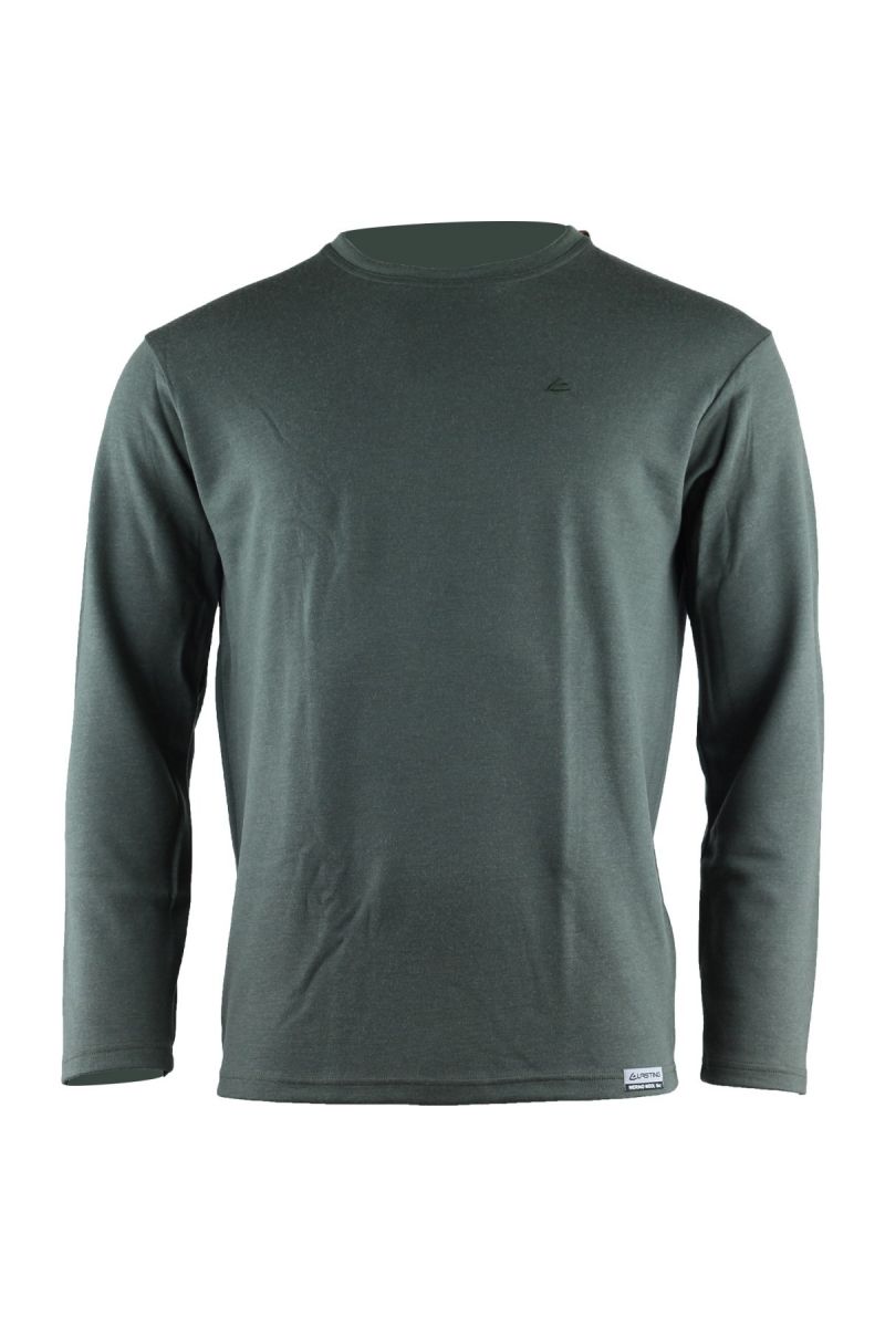 Lasting pánska merino mikina WOLK 6262 zelená Veľkosť: L