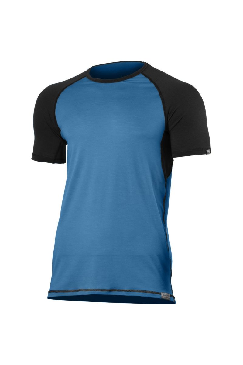 Lasting pánske merino tričko OTO 5381 modré Veľkosť: XL