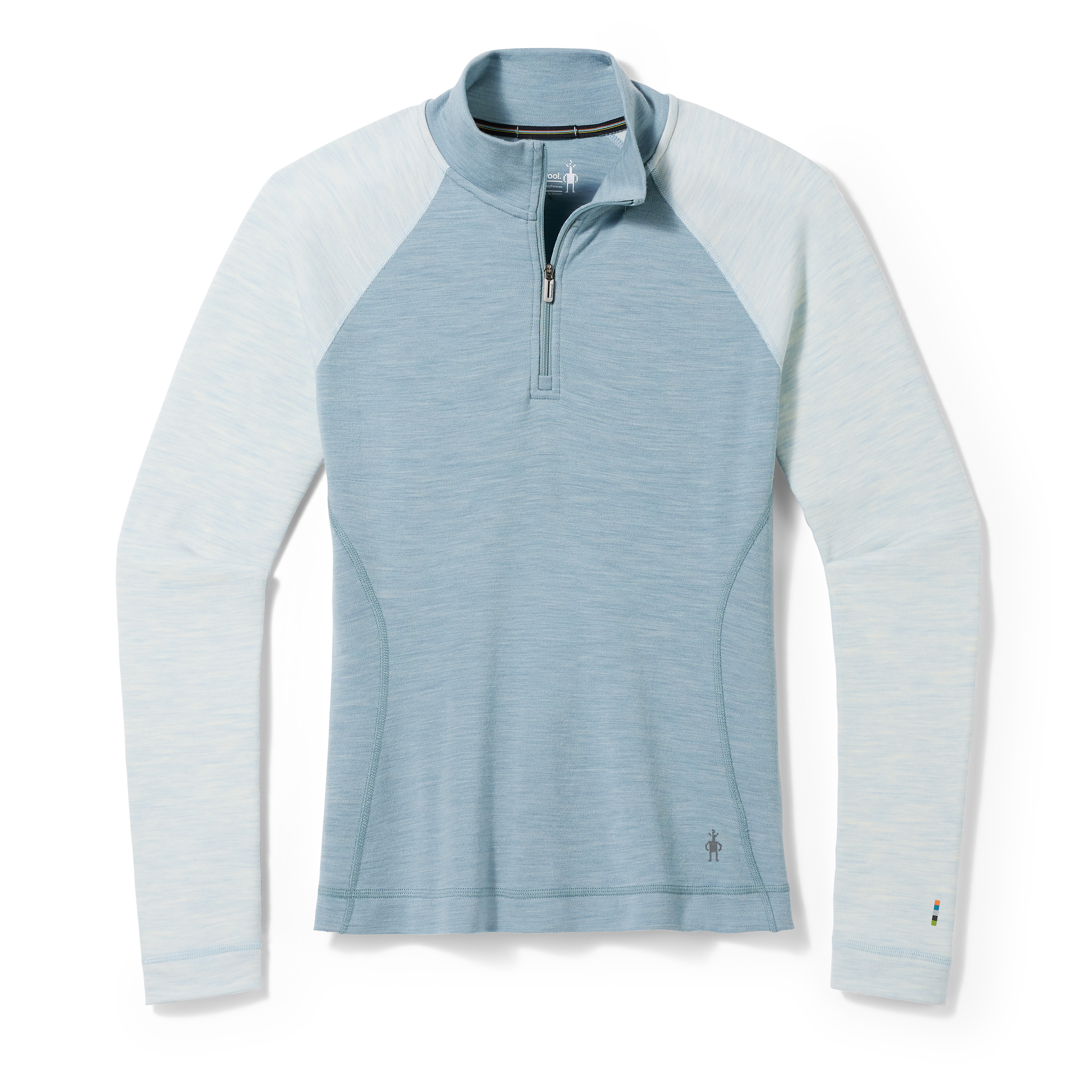Smartwool W CLASSIC THERMAL MERINO BL 1/4 ZIP B lead heather Veľkosť: L