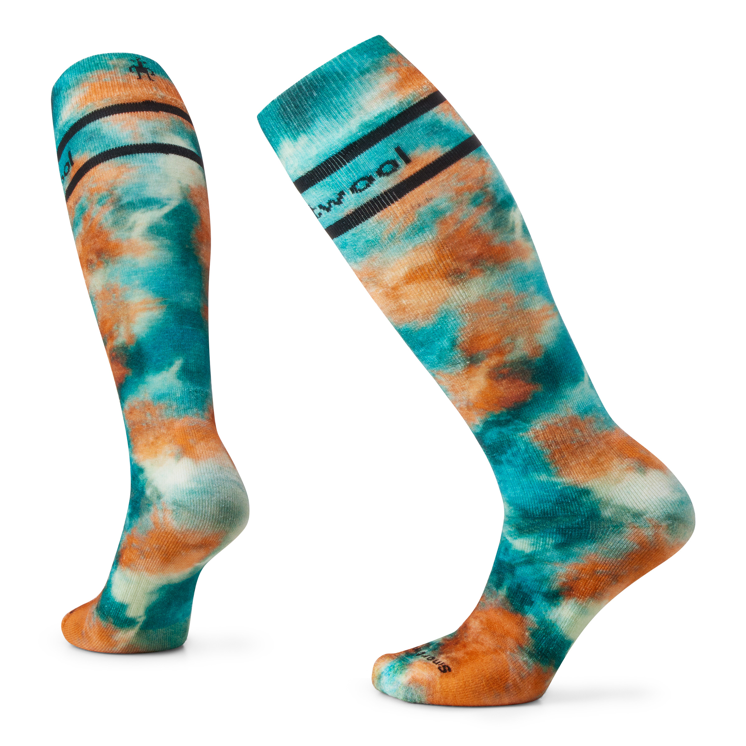 Smartwool W SKI FULL CUSHION TIE DYE PRINT OTC cascade green Veľkosť: S 196573058897