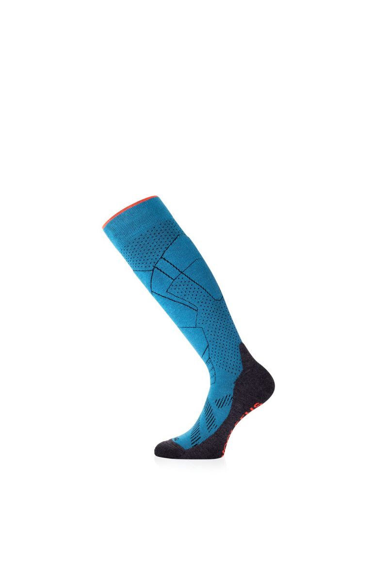 Lasting merino lyžiarske podkolienky FWU modrá Veľkosť: (42-45) L