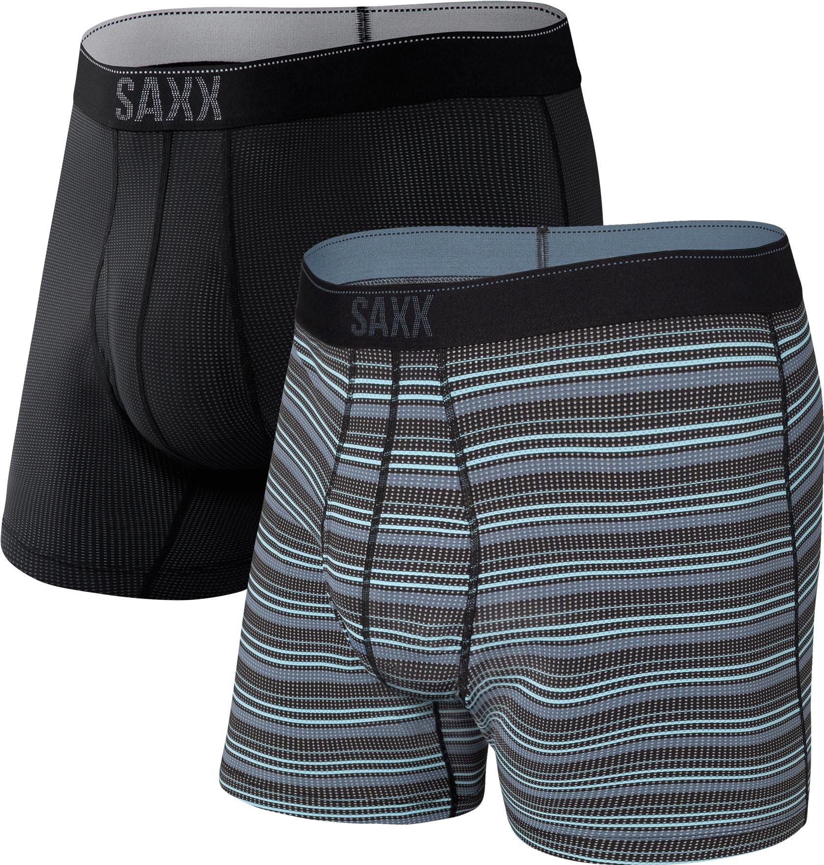 Saxx QUEST QDM BOXER BRIEF FLY 2PK sunrise stripe/black II Veľkosť: S