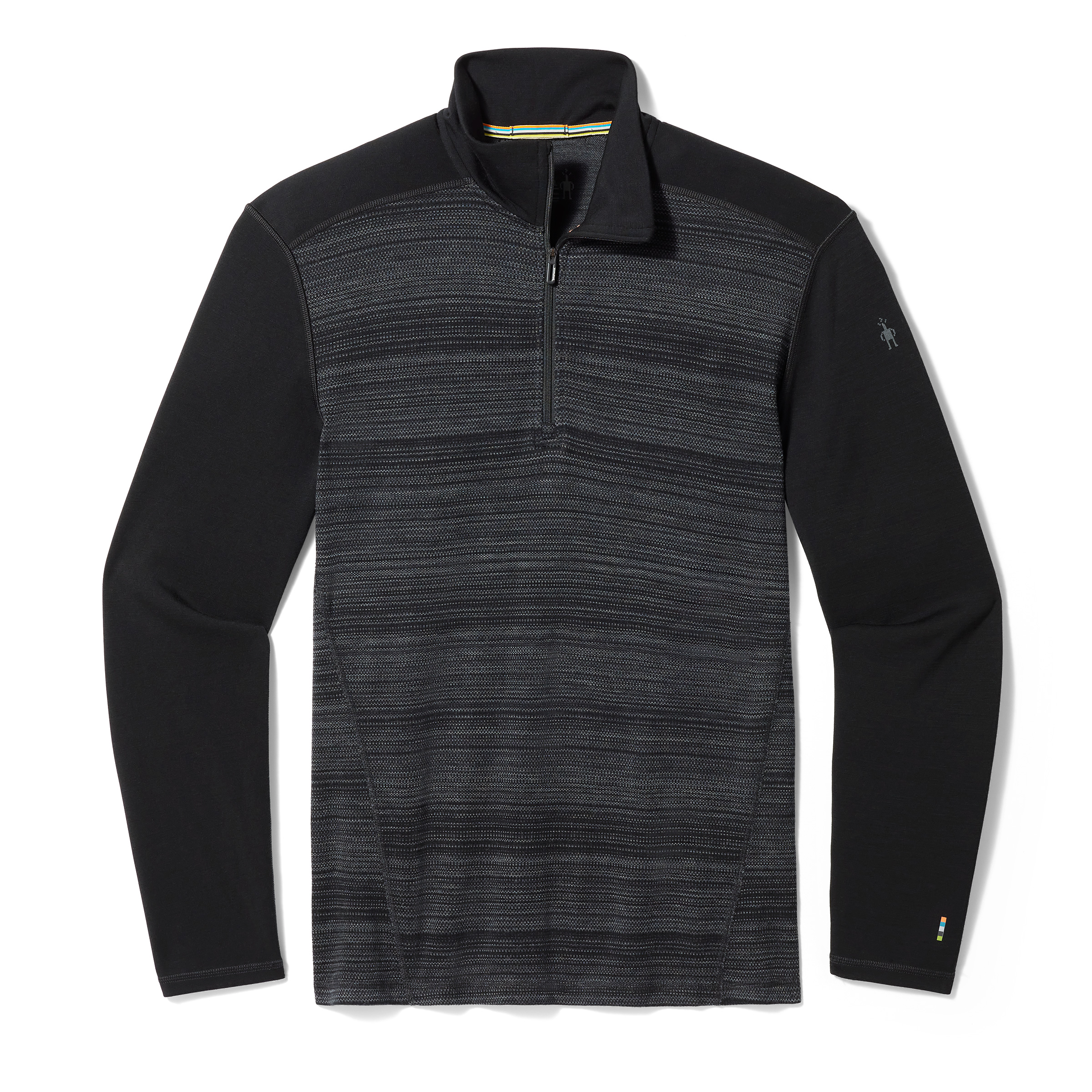 Smartwool CLASSIC THERMAL MERINO BL 1/4 ZIP B black color shift Veľkosť: M