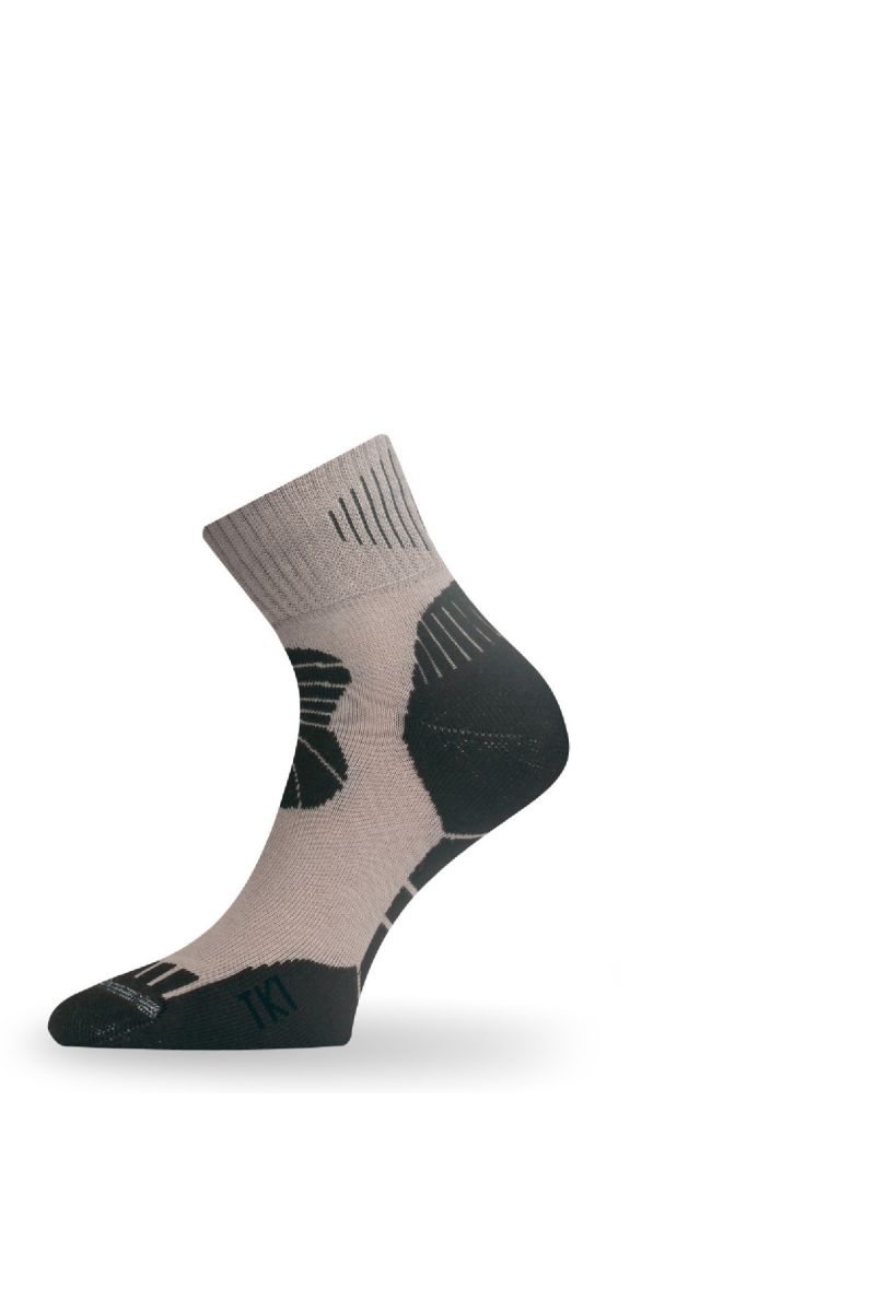 Lasting TKI 707 béžová trekingová ponožka Veľkosť: (42-45) L
