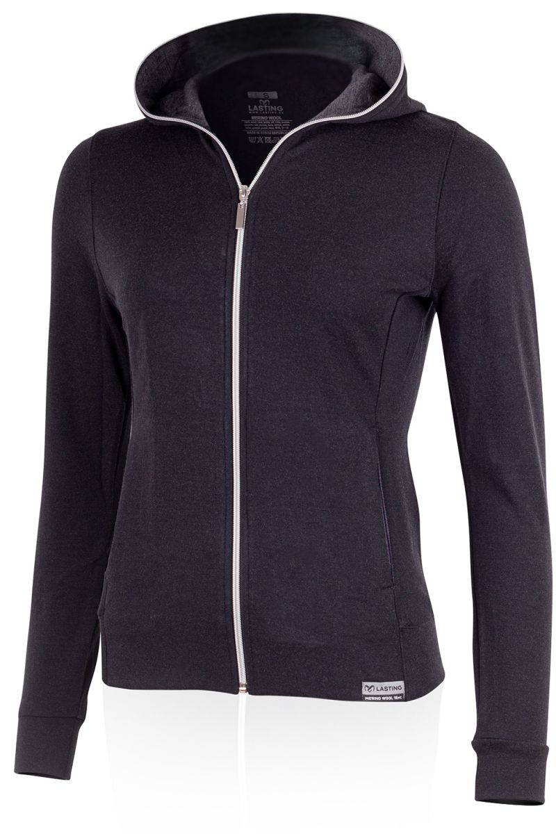 Lasting dámska merino mikina KENY 909S čierna Veľkosť: S 8596445042849