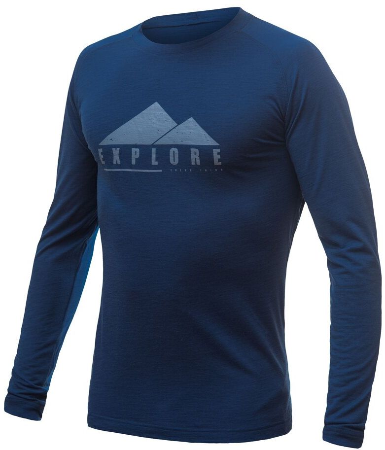SENSOR MERINO AIR PT EXPLORE pánske tričko dl.rukáv tm.modrá Veľkosť: XXL