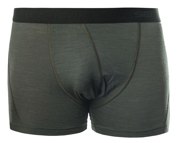 SENSOR MERINO AIR pánske trenírky olive green Veľkosť: M