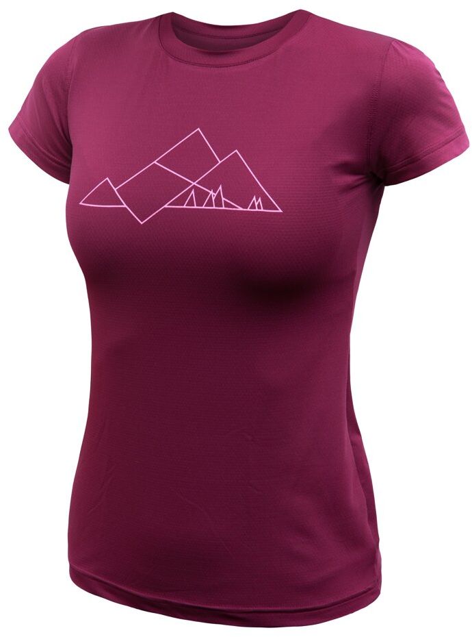 SENSOR COOLMAX TECH GEO MOUNTAINS dámske tričko kr.rukáv lilla Veľkosť: S dámske tričko