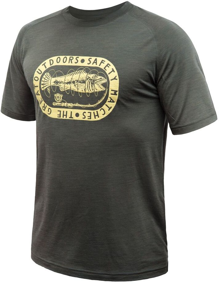SENSOR MERINO AIR OUTDOORS pánske tričko kr.rukáv olive green Veľkosť: S