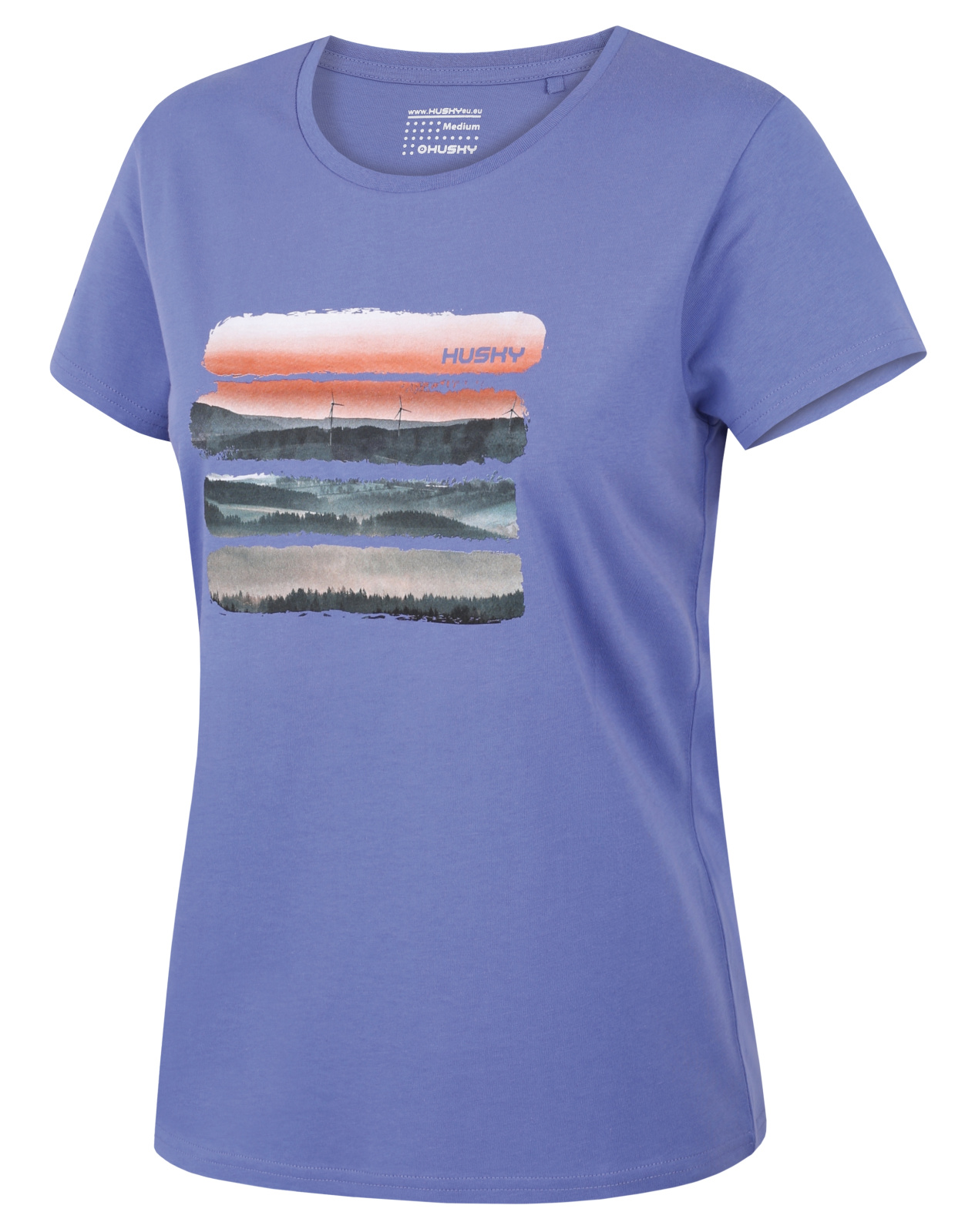 Husky Dámske bavlnené tričko Tee Vane L light blue Veľkosť: L