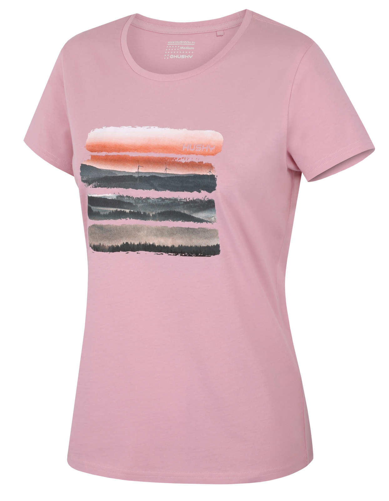 Husky Dámske bavlnené tričko Tee Vane L light pink Veľkosť: L
