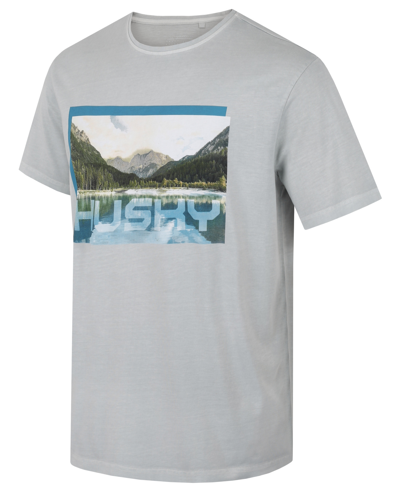 Husky Pánske bavlnené tričko Tee Lake M light grey Veľkosť: L