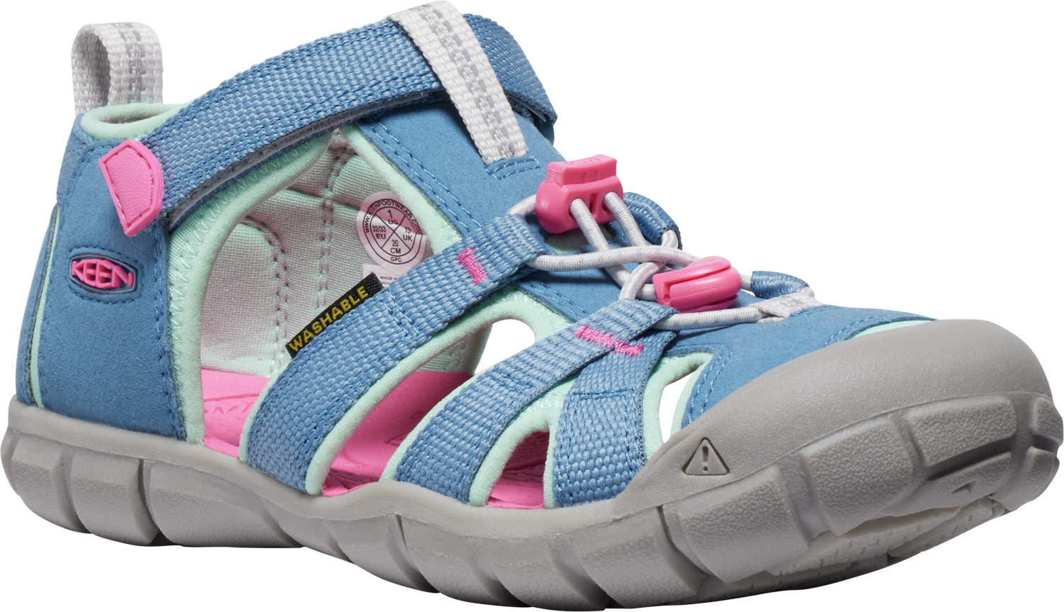 Keen SEACAMP II CNX YOUTH coronet blue/hot pink Veľkosť: 39 detské sandále