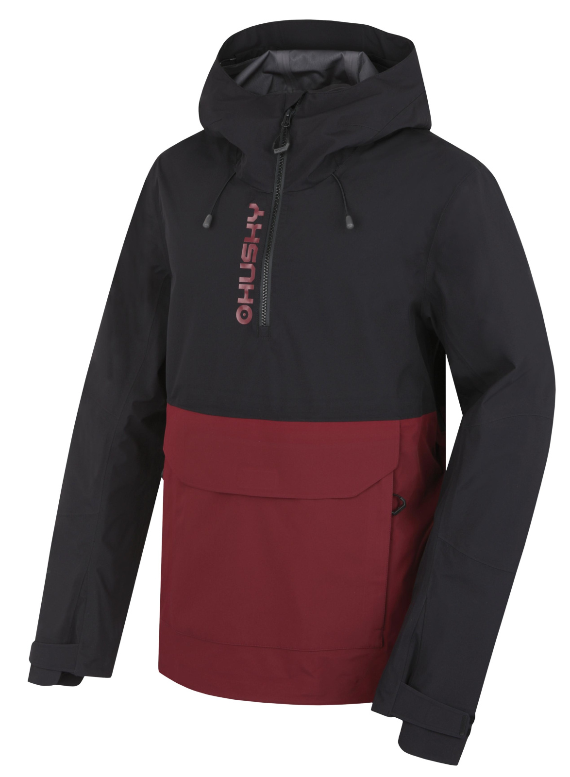 Husky Pánska outdoor bunda Nabbi M black/bordo Veľkosť: L