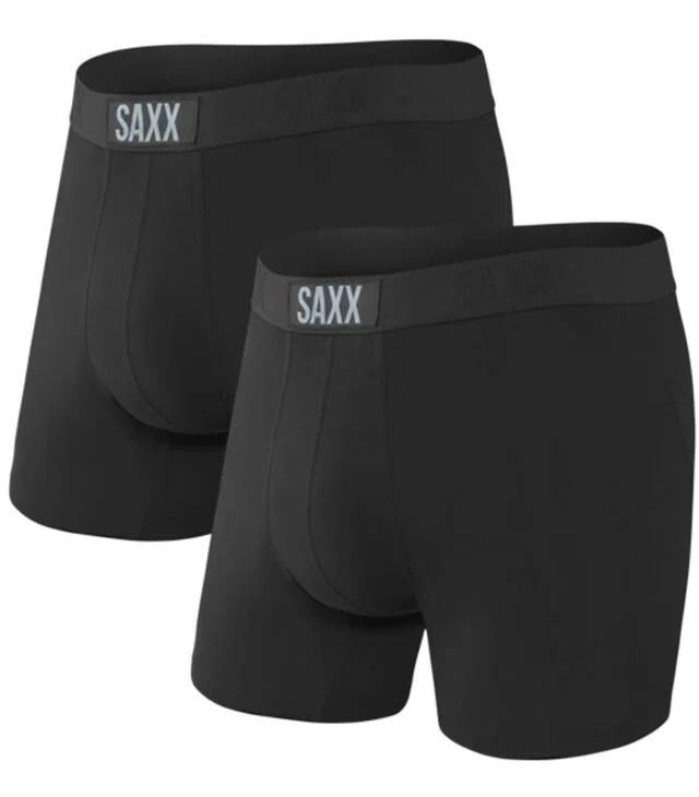 Saxx VIBE SUPER SOFT BB 2PK black/black Veľkosť: S boxerky