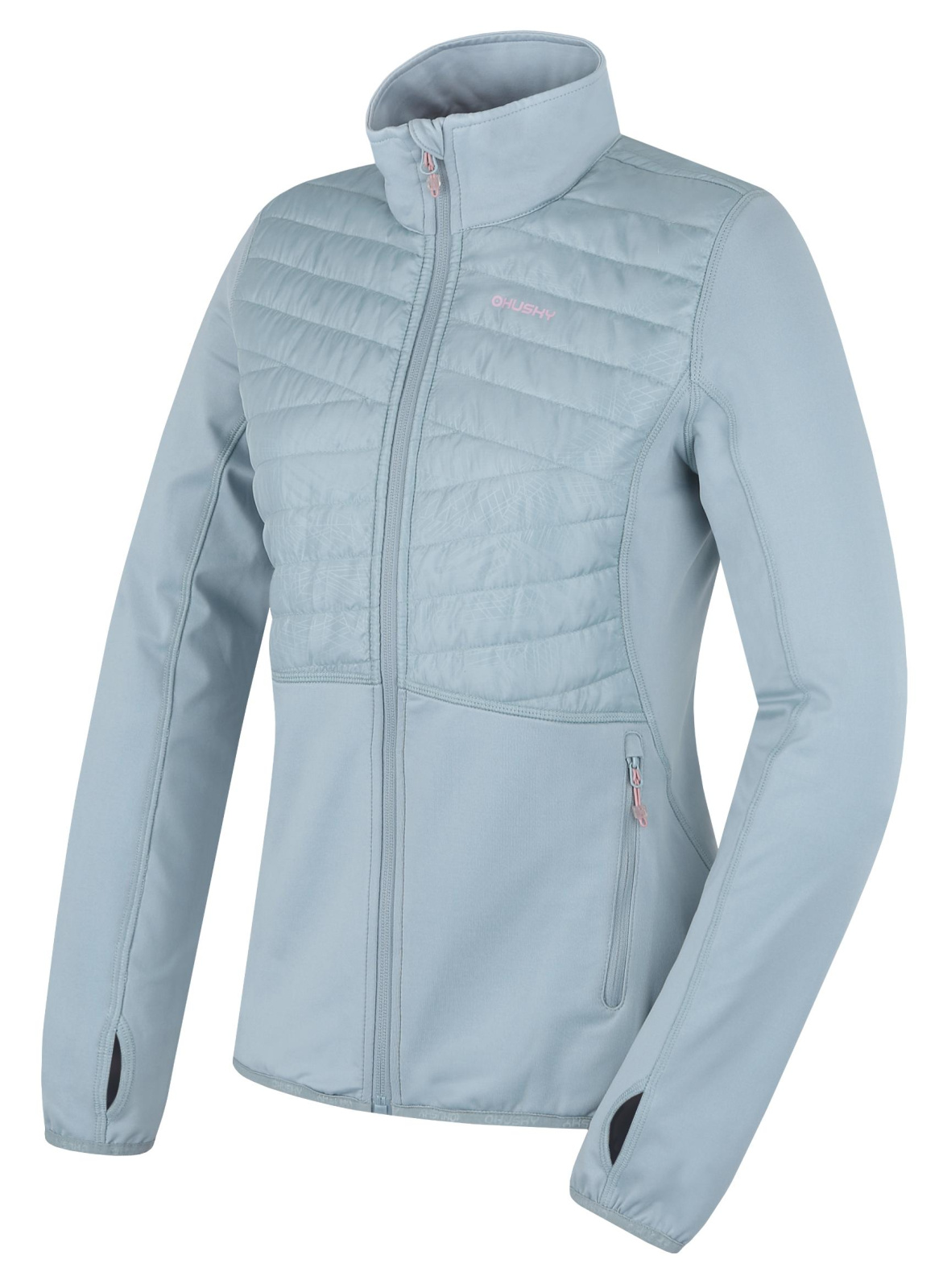 Husky Dámska mikina na zips Airy L faded mint Veľkosť: XS 8592287023459
