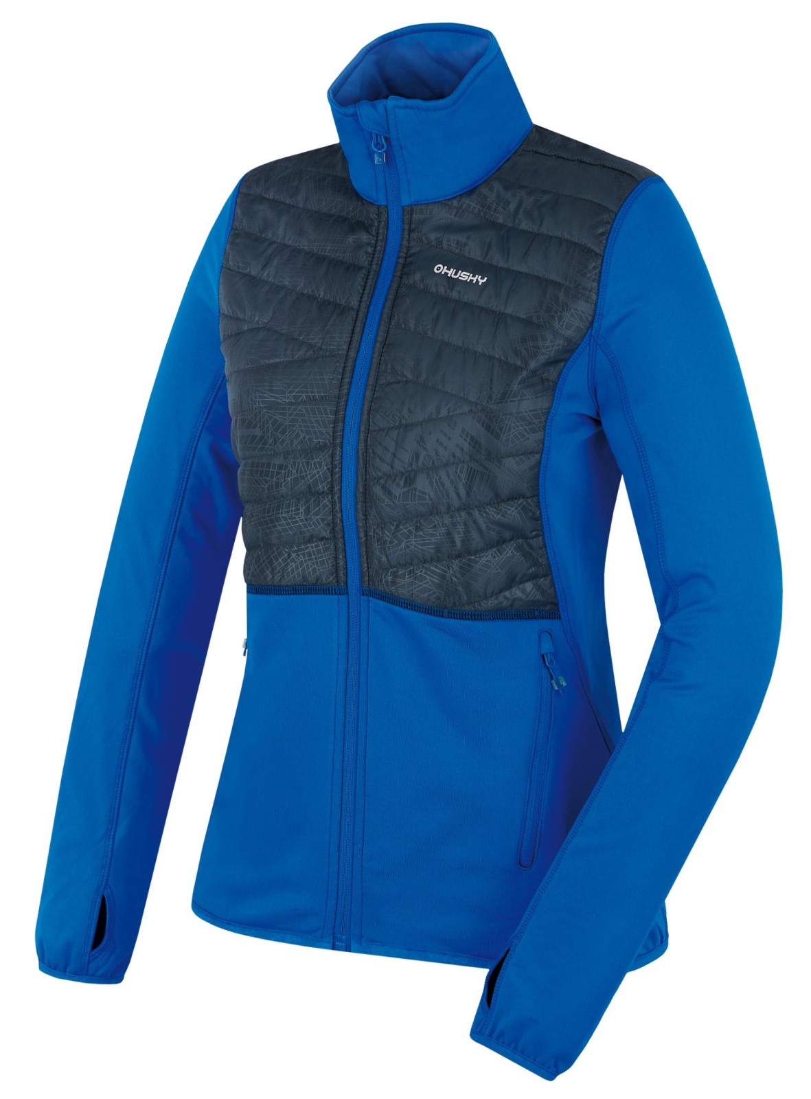 Husky Dámska mikina na zips Airy L neon blue Veľkosť: L