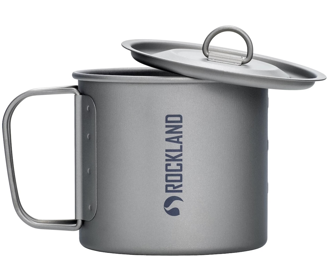 Rockland MINIMALIST 600 ml titánový hrnček s viečkom 5902768775976