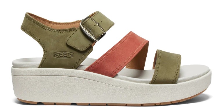 Keen ELLECITY BACKSTRAP WOMEN martini olive/baked clay Veľkosť: 38