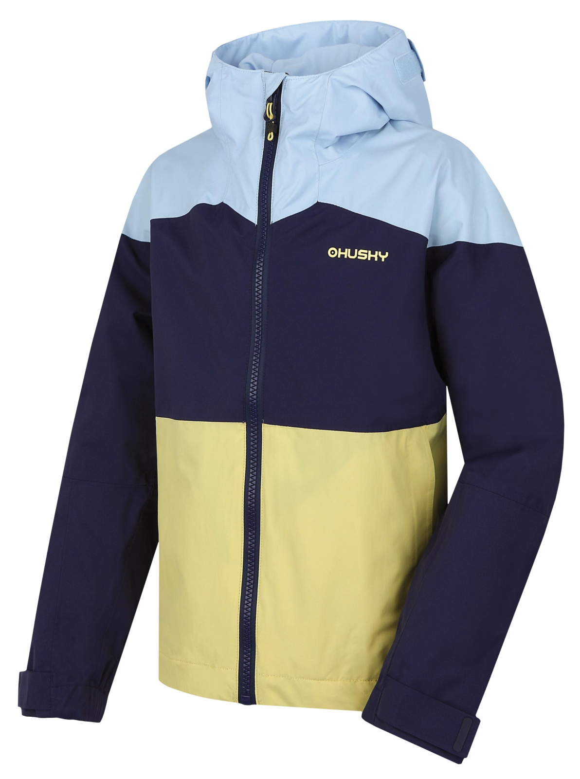 Husky Detská hardshell bunda Nicker K light green Veľkosť: 140