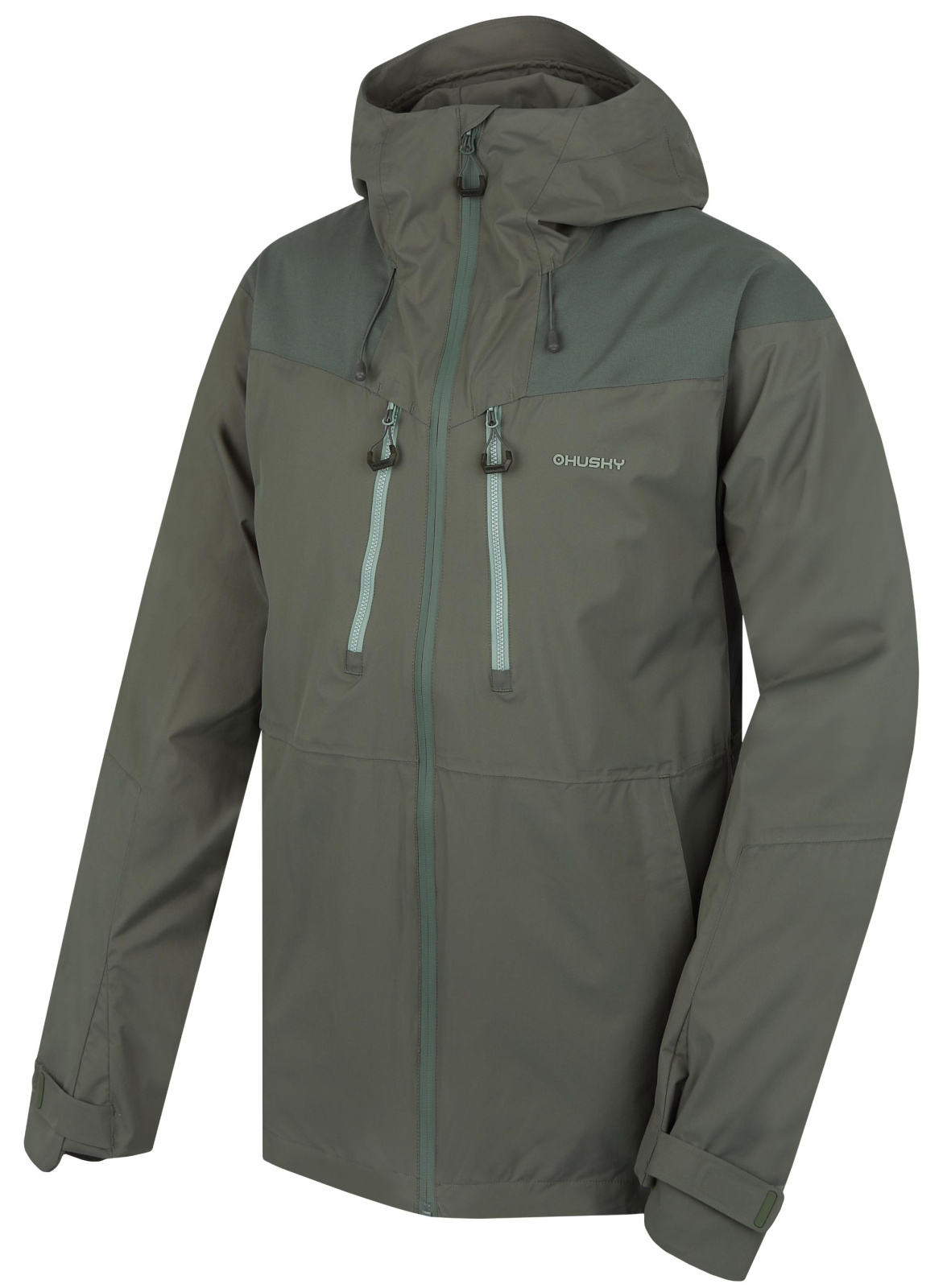 Husky Pánska hardshell bunda Nicker M faded green Veľkosť: S