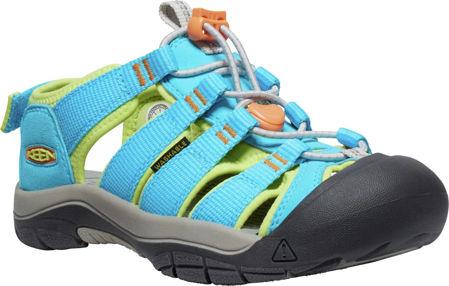 Keen NEWPORT BOUNDLESS YOUTH blue atoll/daiquiri green Veľkosť: 34 detské sandále