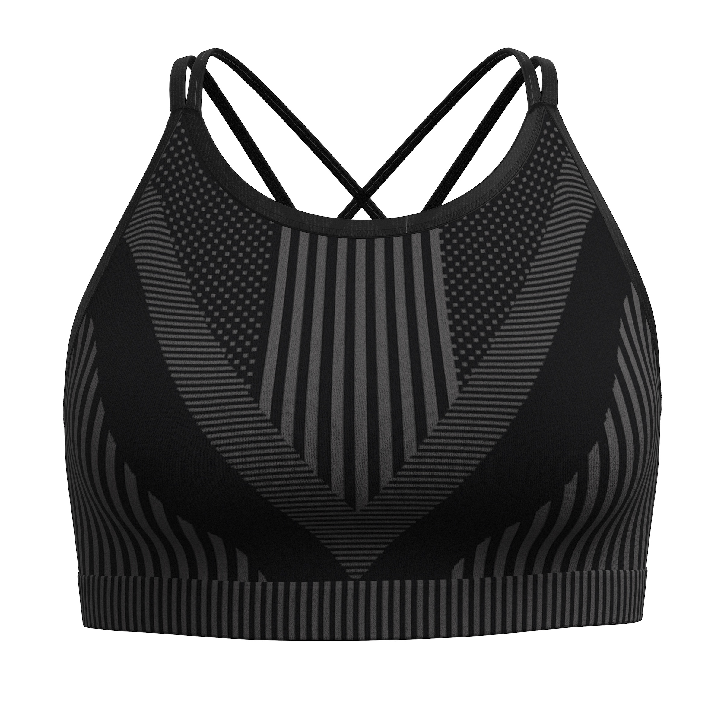 Smartwool W INTRAKNIŤ STRAPPY BRA black heather Veľkosť: XS dámske podprsenka