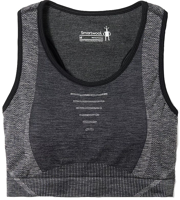 Smartwool W INTRAKNIT RACERBACK BRA black heather Veľkosť: XS