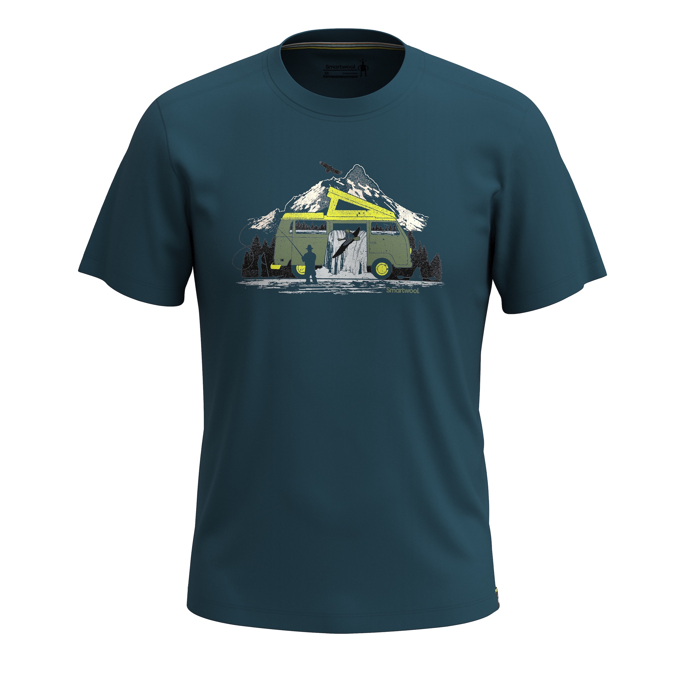 Smartwool RIVER VAN GRAPHIC SS TEE SLIM FIT twilight blue Veľkosť: S