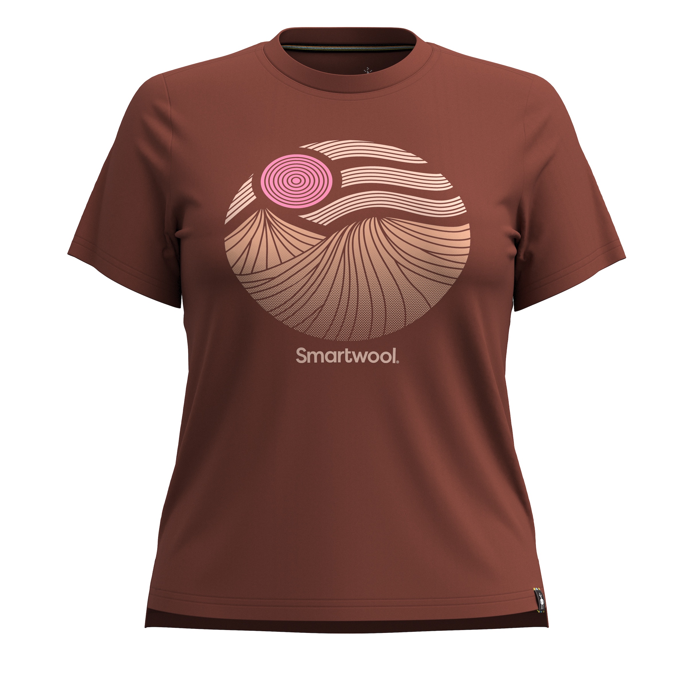 Smartwool W HORIZON VIEW GRAPHIC SHORT SLEEVE pecan brown Veľkosť: S
