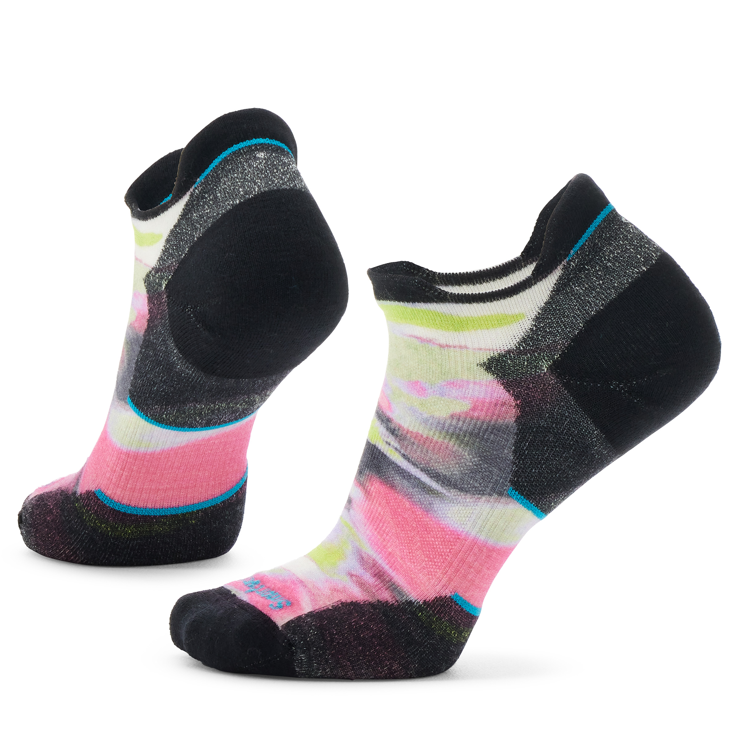 Smartwool W RUN TC BRUSHED PRINT LOW ANKLE power pink Veľkosť: M