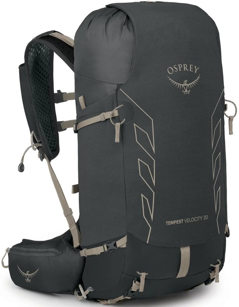 Osprey TEMPEST VELOCITY 30 dark charcoal/chiru tan Veľkosť: WM/WL 843820178807