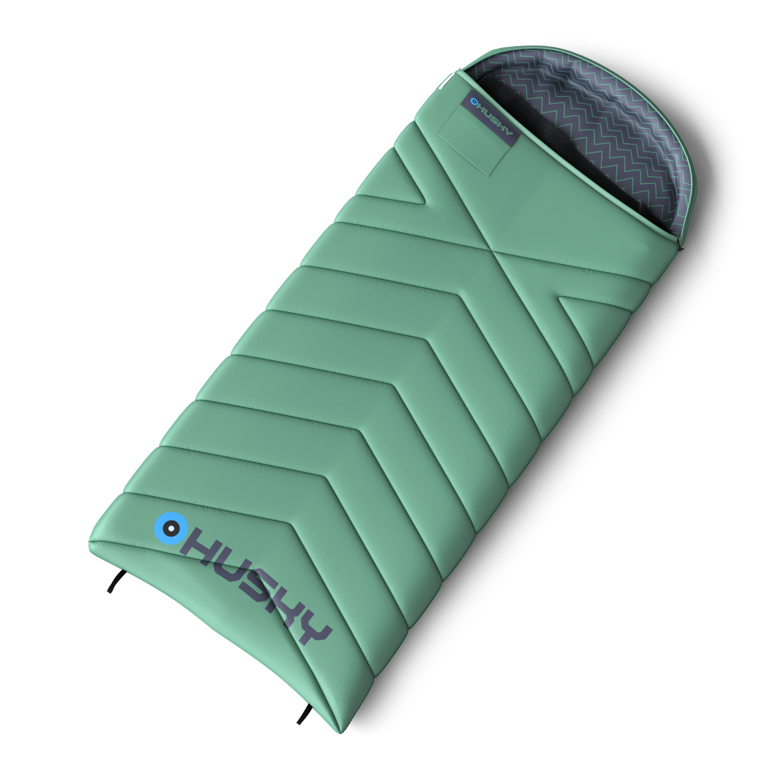 Husky Dekový trojsezónny spacák Guty mint Veľkosť: OneSize